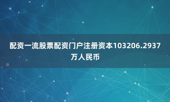配资一流股票配资门户注册资本103206.2937万人民币